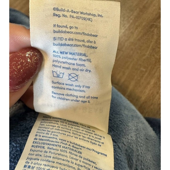 Build a Bear T Rex Tyrannosaurus Dinosaur Plush Stuffed Animal 16" Blue Roars - Picture 8 of 9